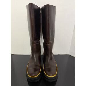 Timberland Boots Tall Knee High Pull on Rain Boots Shoes Women’s Size 8 Leather